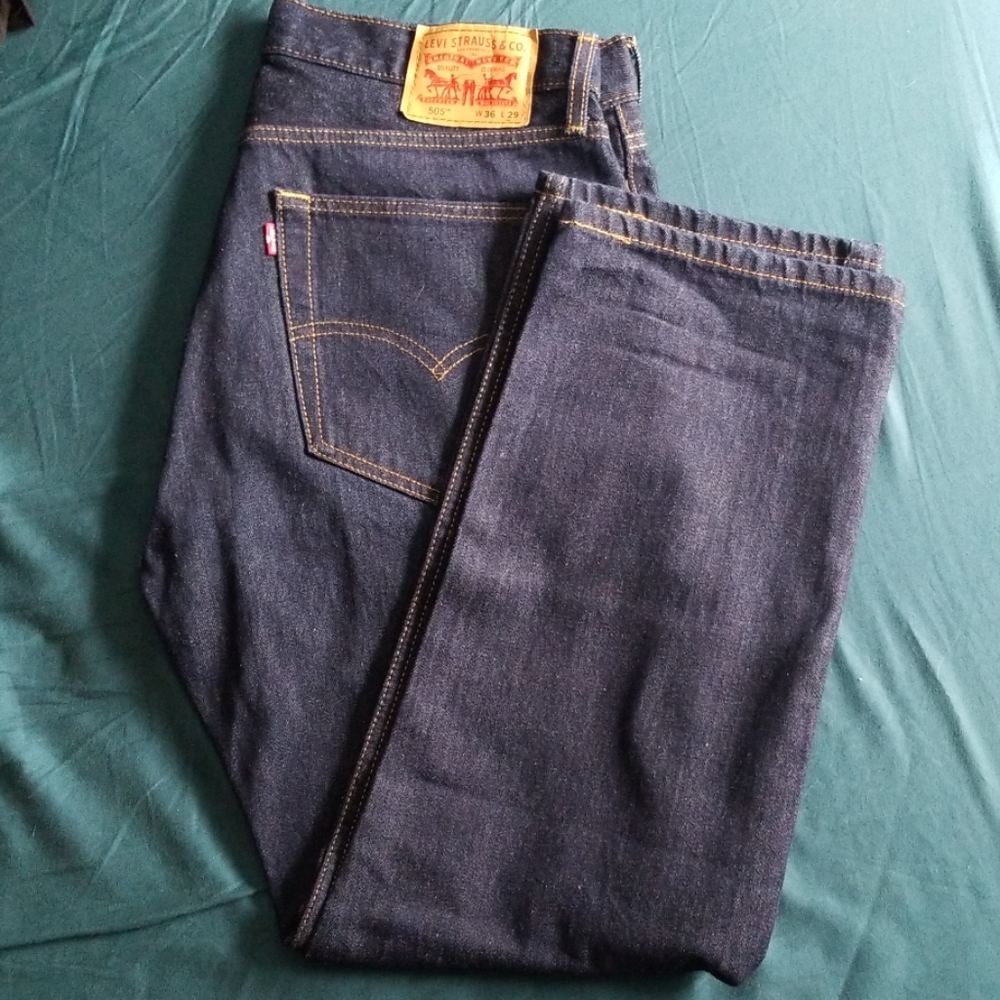 Levi 505 mens jeans 36x29